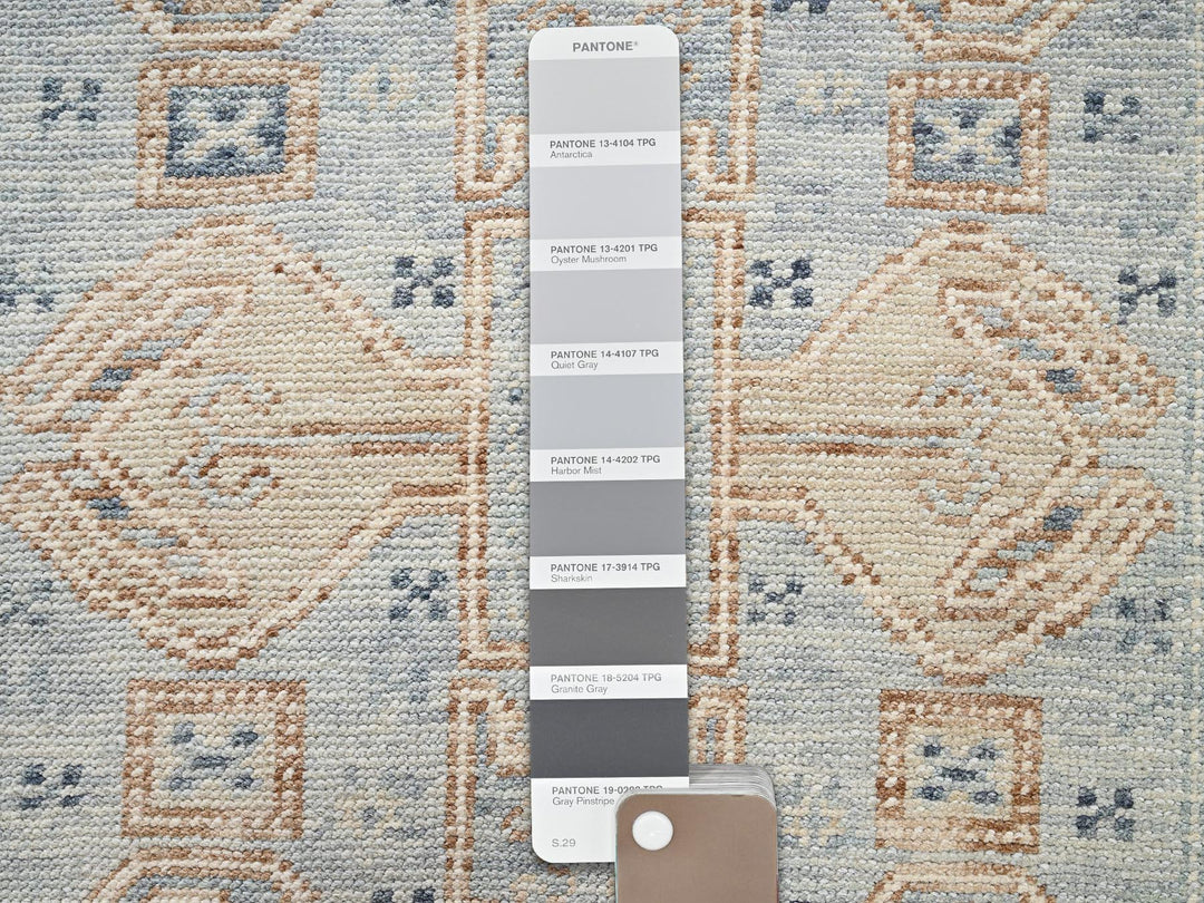 3'0" x 4'7" New Hand Knotted Grey Wool Rectangle Oriental Rug - MOA1022763