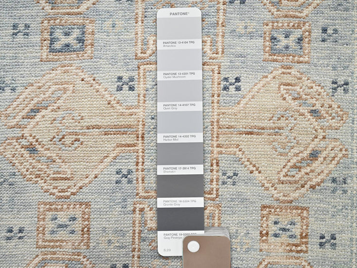 3'0" x 4'7" New Hand Knotted Grey Wool Rectangle Oriental Rug - MOA1022763