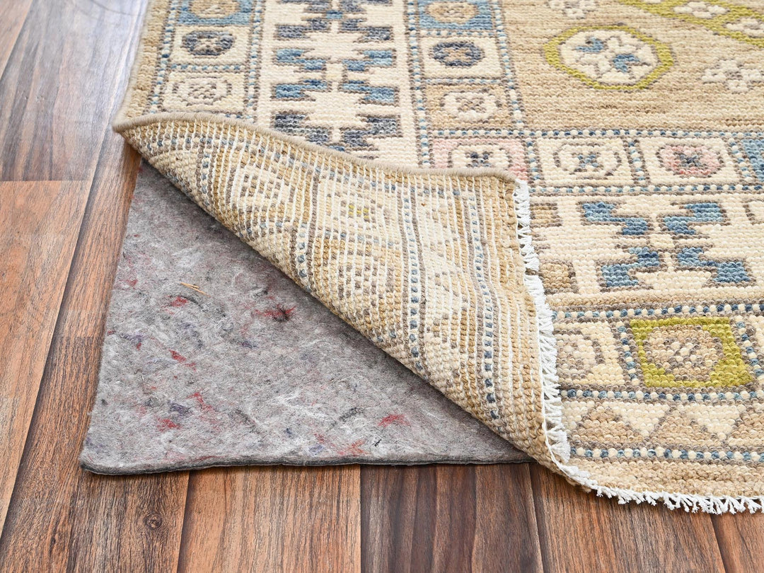 4'9" x 6'11" New Hand Knotted Brown Wool Rectangle Oriental Rug - MOA1022784