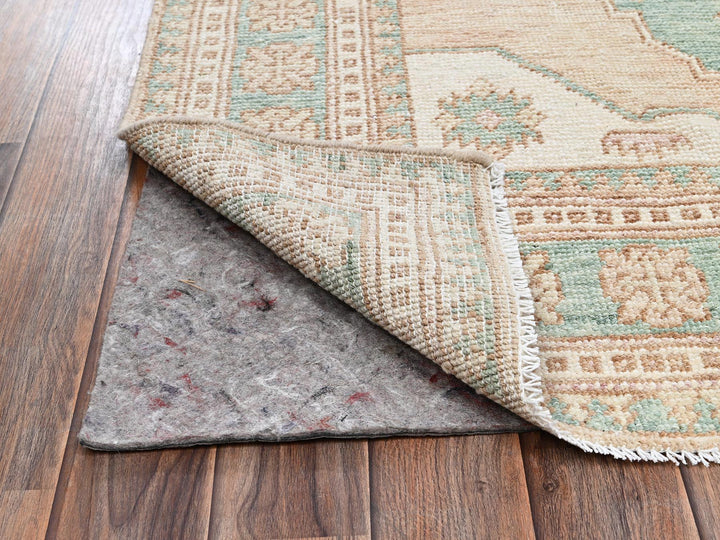 3'10" x 5'11" New Hand Knotted Brown Wool Rectangle Oriental Rug - MOA1022787