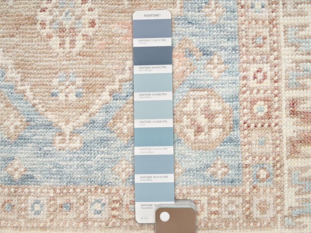 3'1" x 5'3" New Hand Knotted Blue Wool Rectangle Oriental Rug - MOA1022789