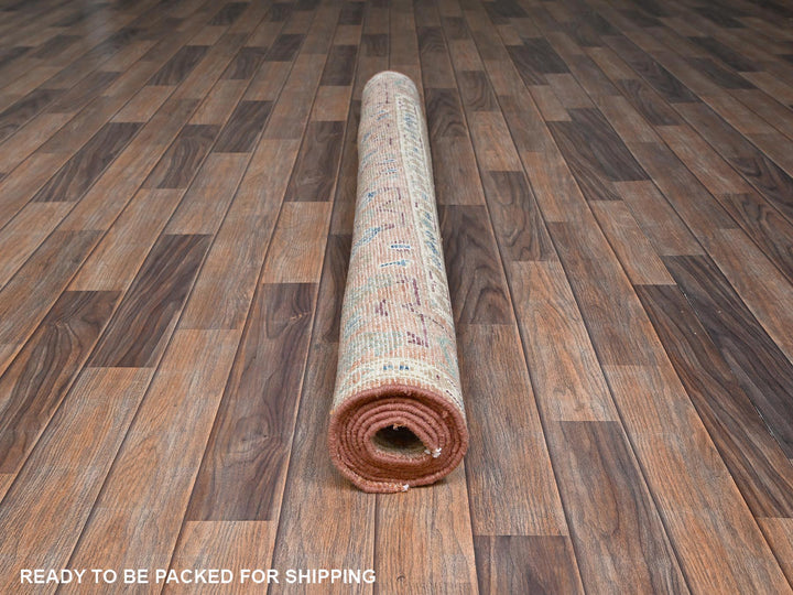 4'10" x 6'10" New Hand Knotted Brown Wool Rectangle Oriental Rug - MOA1022793
