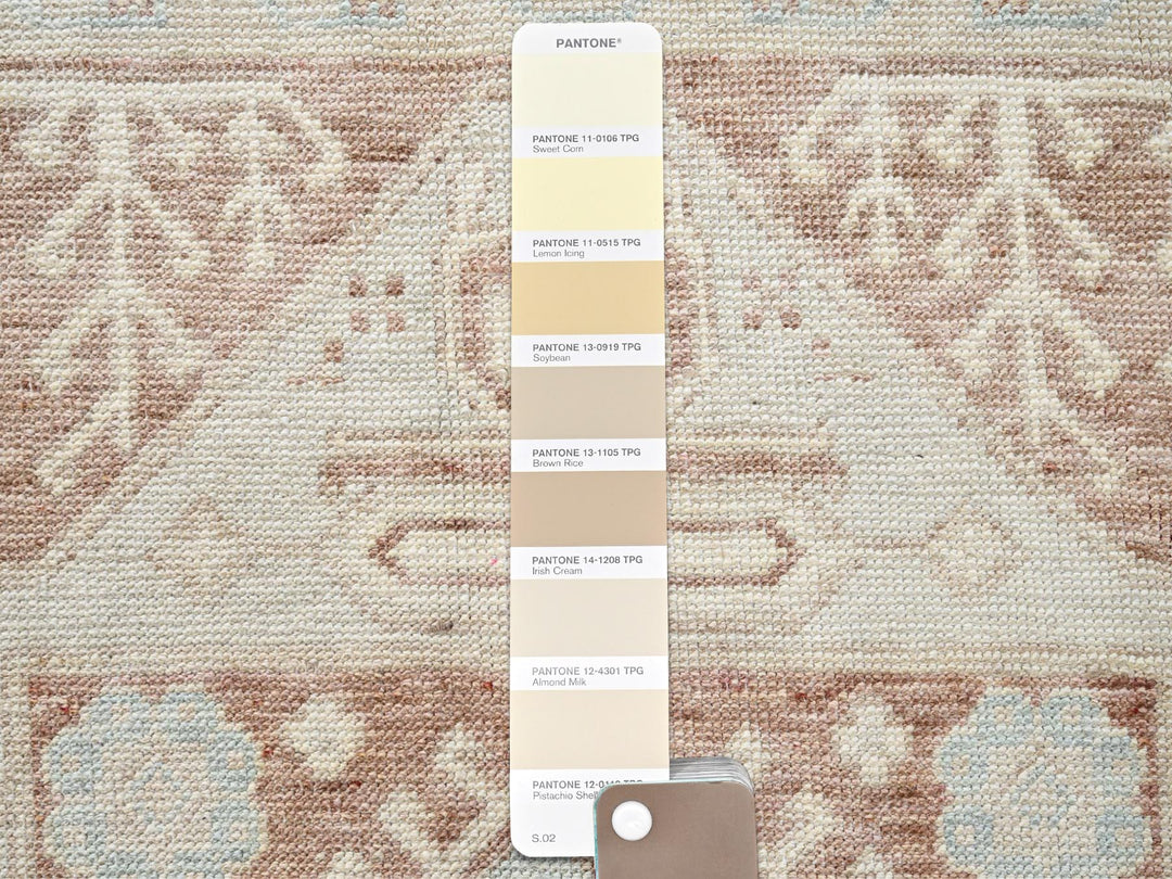 5'0" x 6'10" New Hand Knotted Brown Wool Rectangle Oriental Rug - MOA1022794
