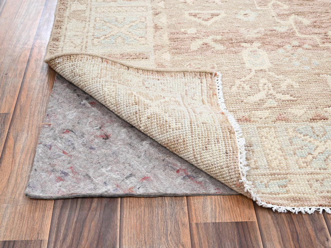 4'11" x 6'9" New Hand Knotted Brown Wool Heart Oriental Rug - MOA1022795