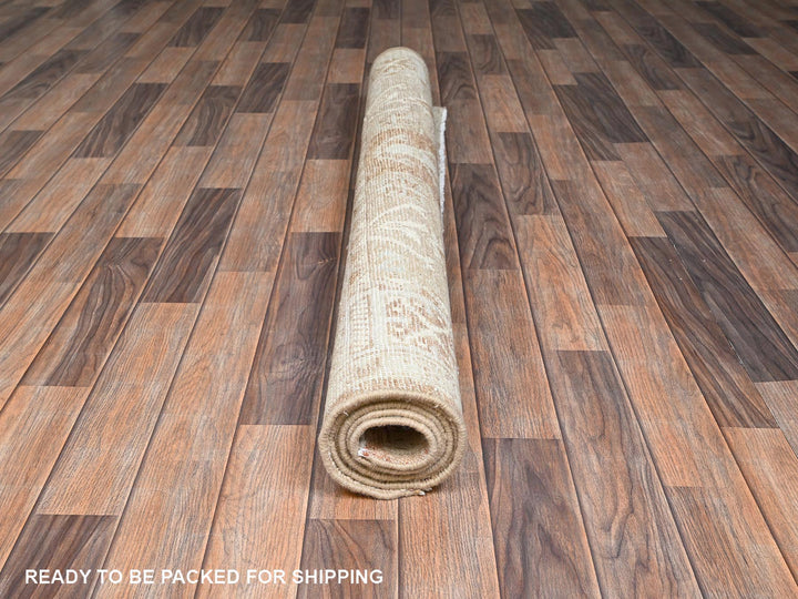 4'11" x 6'9" New Hand Knotted Brown Wool Heart Oriental Rug - MOA1022795