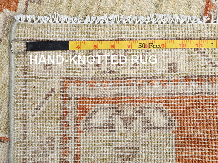 4'10" x 6'9" New Hand Knotted Brown Wool Rectangle Oriental Rug - MOA1022796