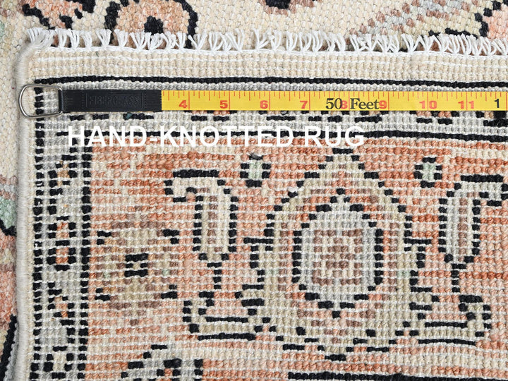 4'10" x 7'0" New Hand Knotted Pink Wool Rectangle Oriental Rug - MOA1022798