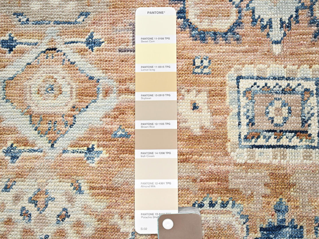 4'8" x 7'0" New Hand Knotted Brown Wool Rectangle Oriental Rug - MOA1022799