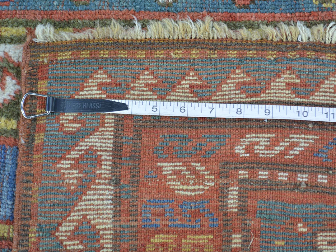 4'8" x 7'2" Vintage Hand Knotted Blue Wool Rectangle Oriental Rug - MOA10228231