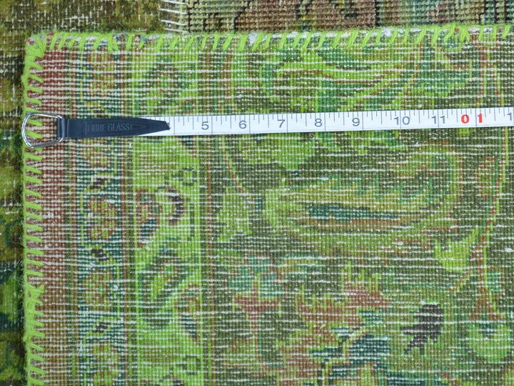 13'2" x 15'8" New Hand Knotted Overdyed Wool Rectangle Oriental Rug - MOA10228463