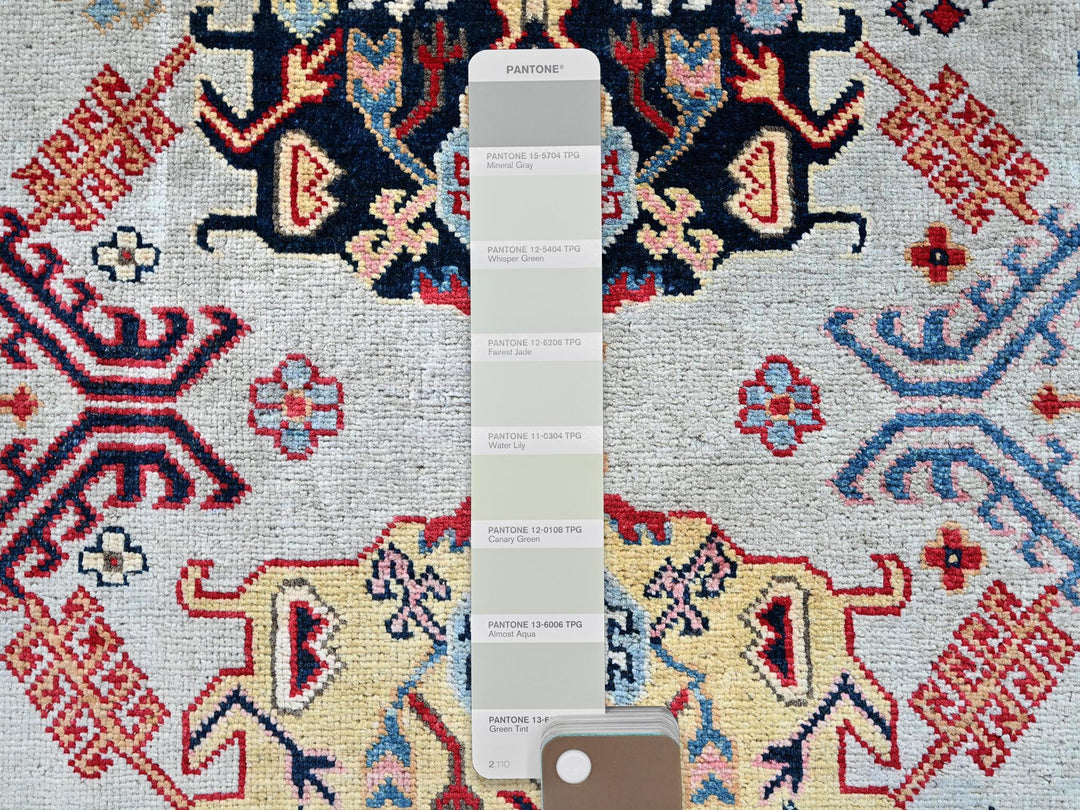 7'10" x 9'10" New Hand Knotted Green Wool Rectangle Oriental Rug - MOA102302