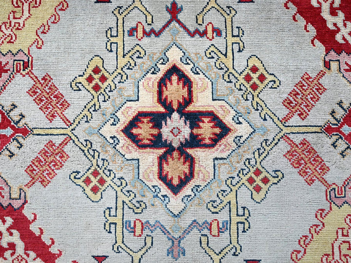 7'10" x 9'10" New Hand Knotted Green Wool Rectangle Oriental Rug - MOA102302