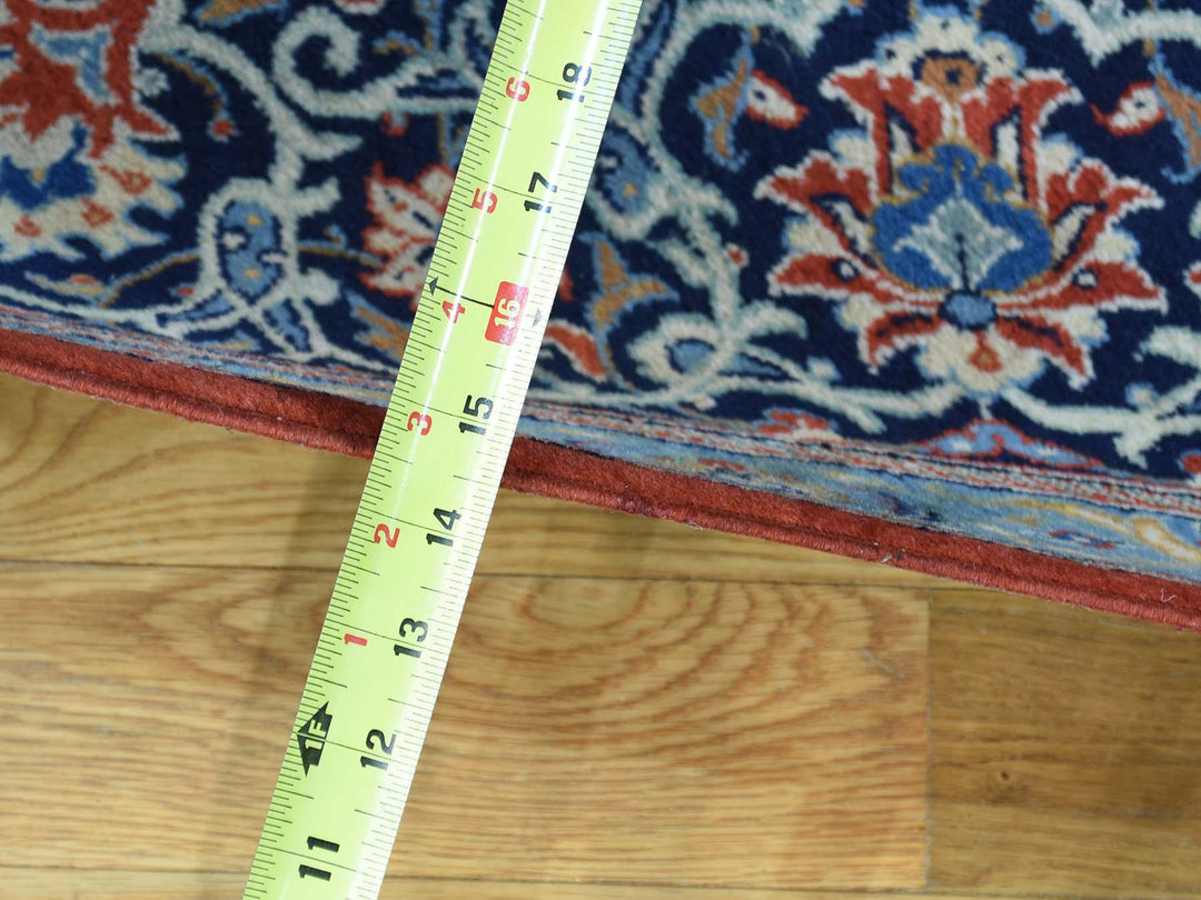 7'10" x 11'0" Vintage Hand Knotted Red Wool Rectangle Oriental Rug - MOA10232135