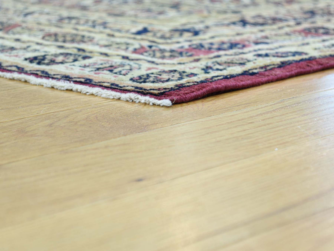 11'9" x 15'7" Vintage Hand Knotted Red Wool Rectangle Oriental Rug - MOA10232136