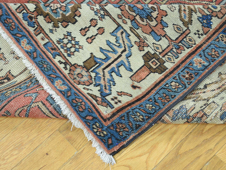 8'4" x 14'0" Vintage Hand Knotted Red Wool Rectangle Oriental Rug - MOA10234427