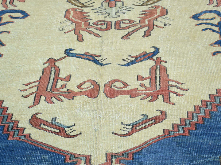 8'4" x 14'0" Vintage Hand Knotted Red Wool Runner Oriental Rug - MOA10234427