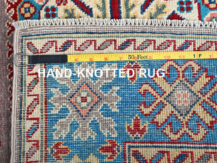 3'11" x 5'9" New Hand Knotted Grey Wool Rectangle Oriental Rug - MOA102360