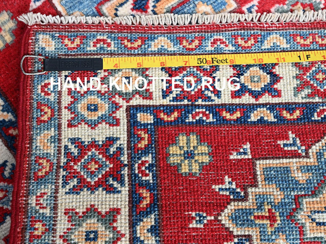 2'2" x 2'11" New Hand Knotted Red Wool Rectangle Oriental Rug - MOA102363
