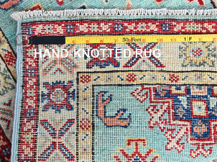 2'1" x 3'0" New Hand Knotted Blue Wool Rectangle Oriental Rug - MOA102365