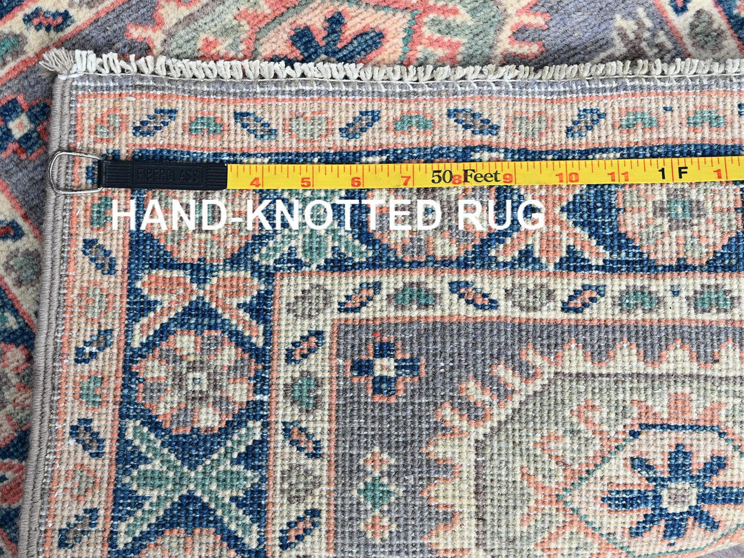 2'0" x 2'8" New Hand Knotted Grey Wool Rectangle Oriental Rug - MOA102368