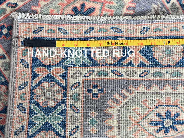 2'0" x 2'8" New Hand Knotted Grey Wool Rectangle Oriental Rug - MOA102368