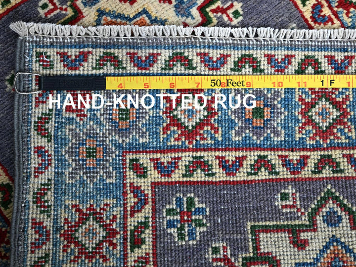 2'0" x 2'11" New Hand Knotted Grey Wool Rectangle Oriental Rug - MOA102369