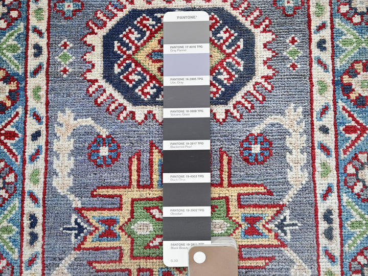 2'1" x 3'0" New Hand Knotted Grey Wool Rectangle Oriental Rug - MOA102370