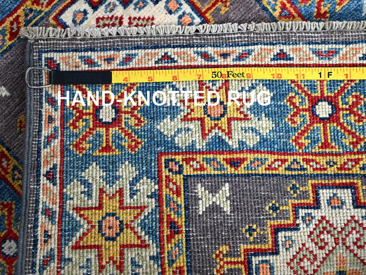 2'1" x 2'10" New Hand Knotted Grey Wool Rectangle Oriental Rug - MOA102371