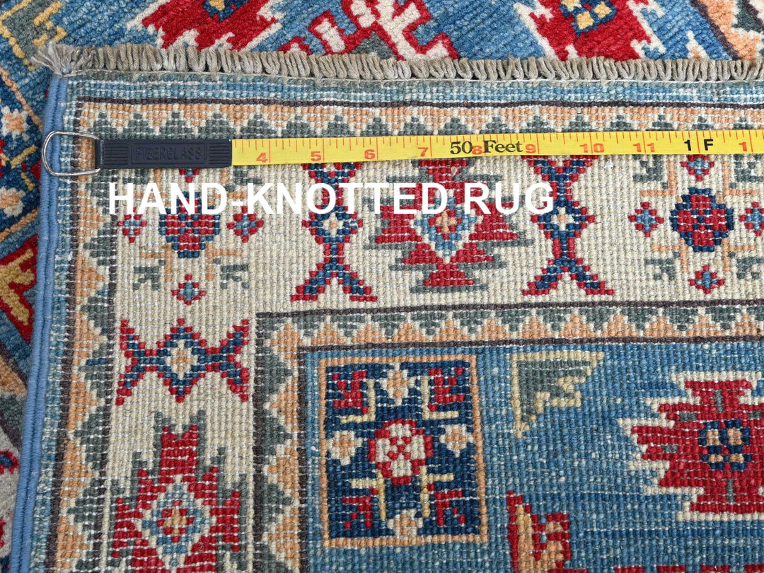 2'0" x 2'11" New Hand Knotted Blue Wool Rectangle Oriental Rug - MOA102376