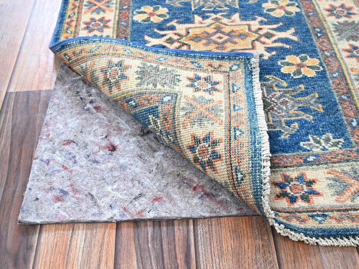 2'1" x 2'9" New Hand Knotted Blue Wool Rectangle Oriental Rug - MOA102380