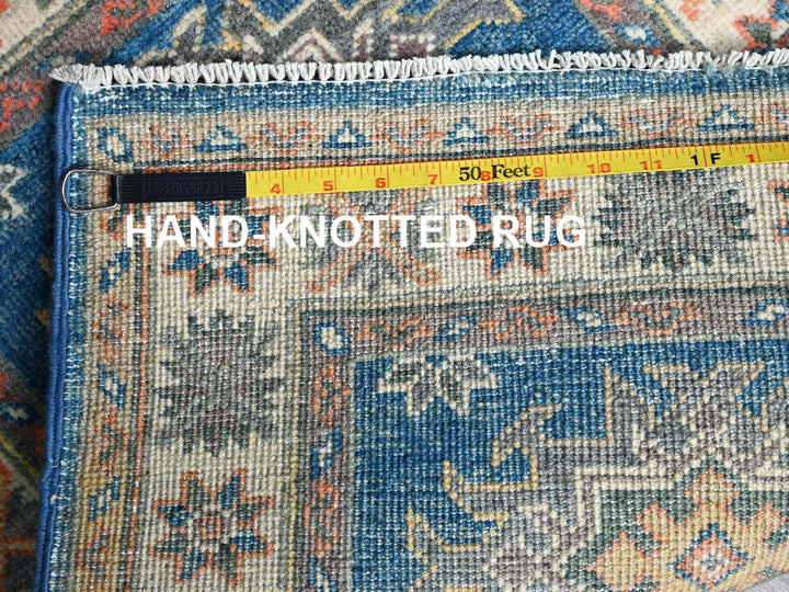 2'1" x 2'9" New Hand Knotted Blue Wool Rectangle Oriental Rug - MOA102380