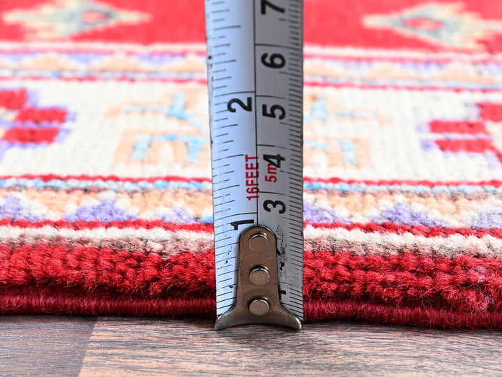 2'0" x 3'0" New Hand Knotted Red Wool Rectangle Oriental Rug - MOA102383