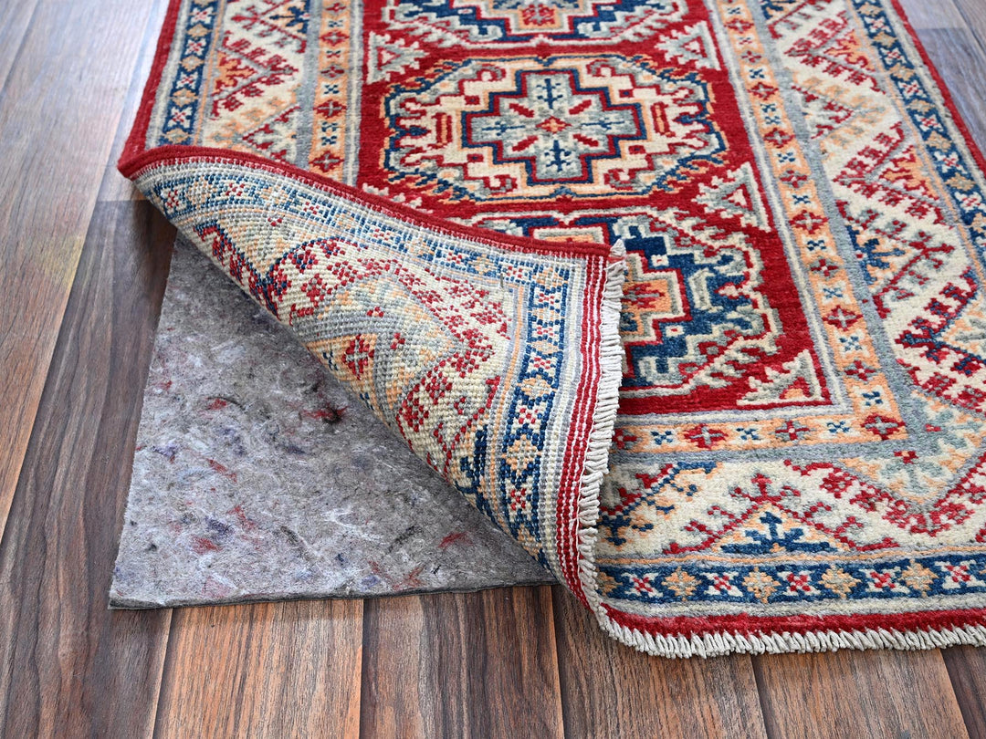 2'0" x 3'0" New Hand Knotted Red Wool Rectangle Oriental Rug - MOA102384