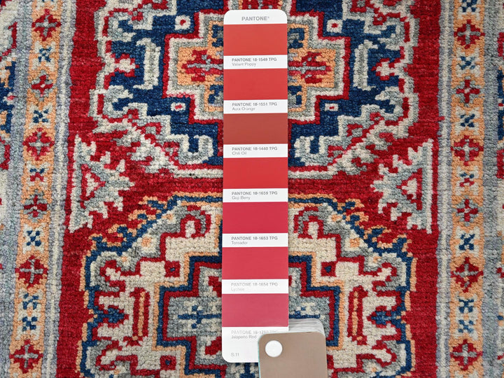 2'0" x 3'0" New Hand Knotted Red Wool Rectangle Oriental Rug - MOA102384