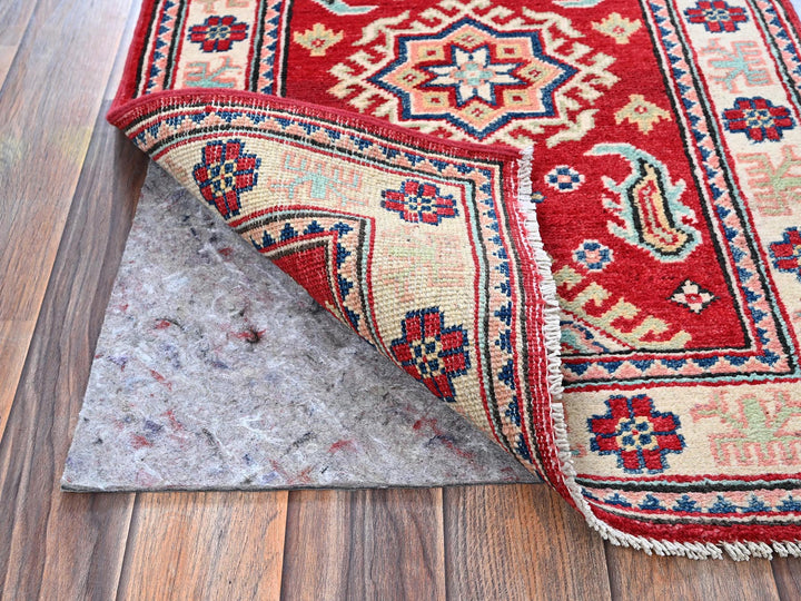 2'1" x 3'0" New Hand Knotted Red Wool Rectangle Oriental Rug - MOA102387