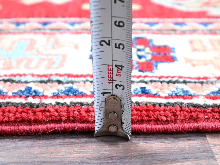 2'1" x 3'0" New Hand Knotted Red Wool Rectangle Oriental Rug - MOA102387