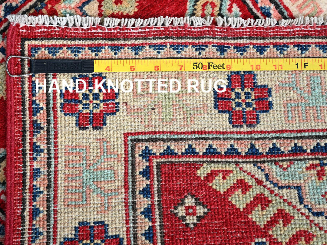 2'1" x 3'0" New Hand Knotted Red Wool Rectangle Oriental Rug - MOA102387
