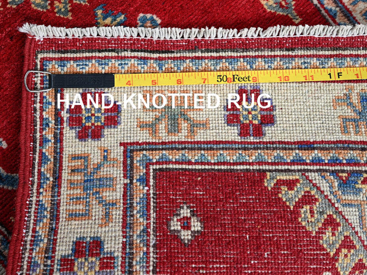2'1" x 3'1" New Hand Knotted Red Wool Rectangle Oriental Rug - MOA102388