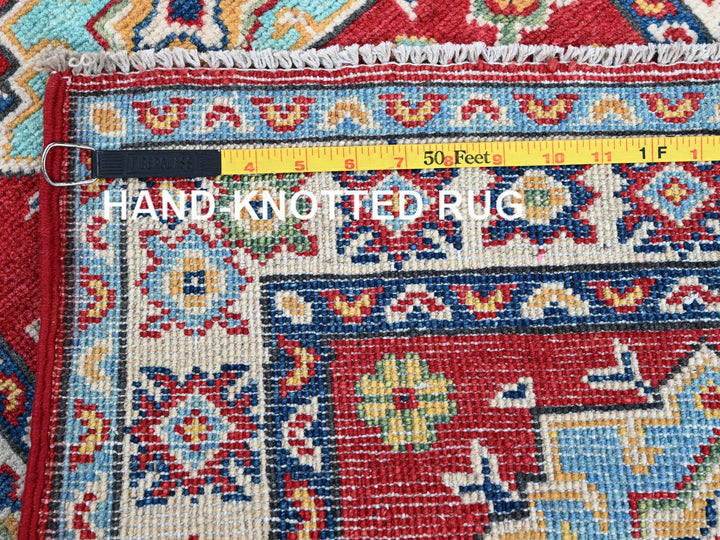 2'1" x 3'0" New Hand Knotted Red Wool Rectangle Oriental Rug - MOA102389