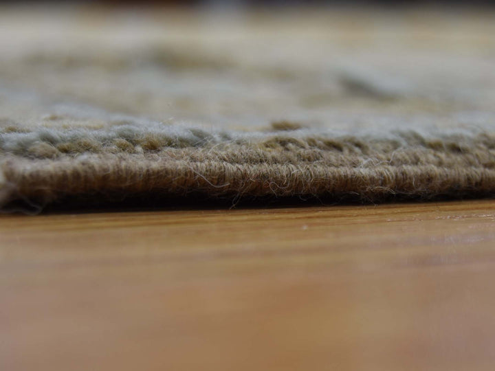 19'2" x 24'7" Vintage Hand Knotted Brown Wool Rectangle Oriental Rug - MOA10239062