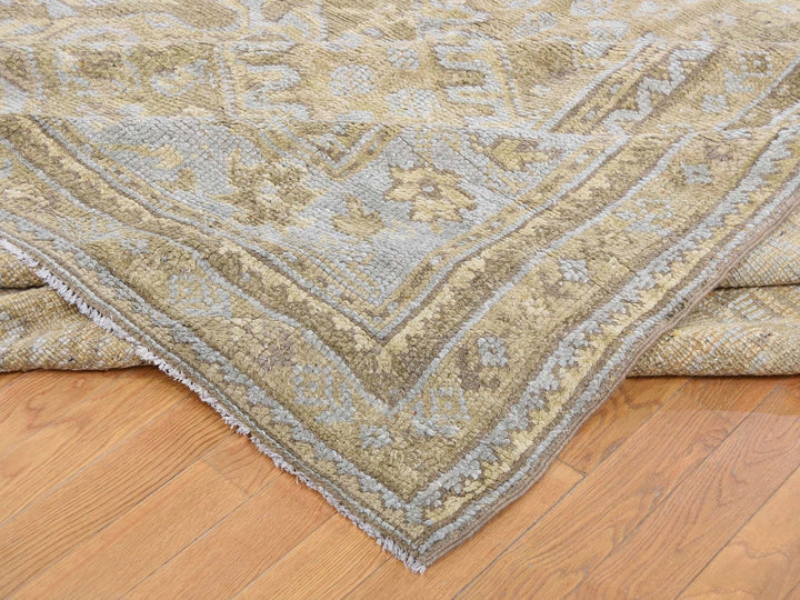 19'2" x 24'7" Vintage Hand Knotted Brown Wool Rectangle Oriental Rug - MOA10239062
