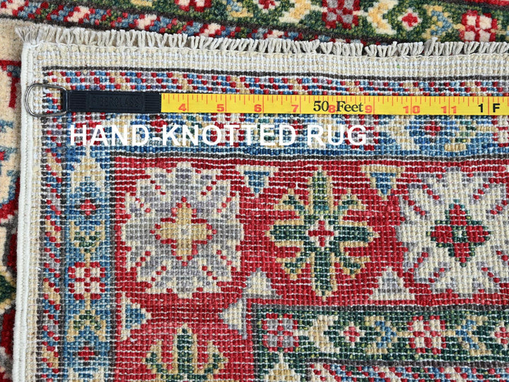 2'6" x 4'1" New Hand Knotted Ivory Wool Rectangle Oriental Rug - MOA102393
