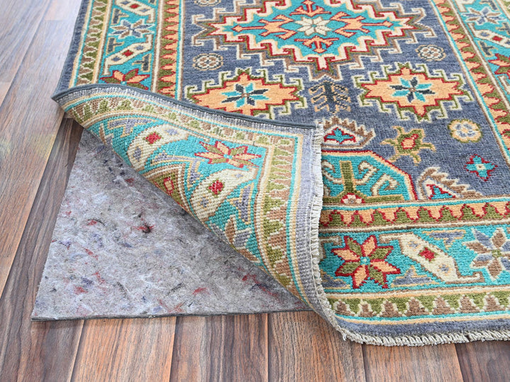 2'8" x 3'11" New Hand Knotted Purple Wool Rectangle Oriental Rug - MOA102395