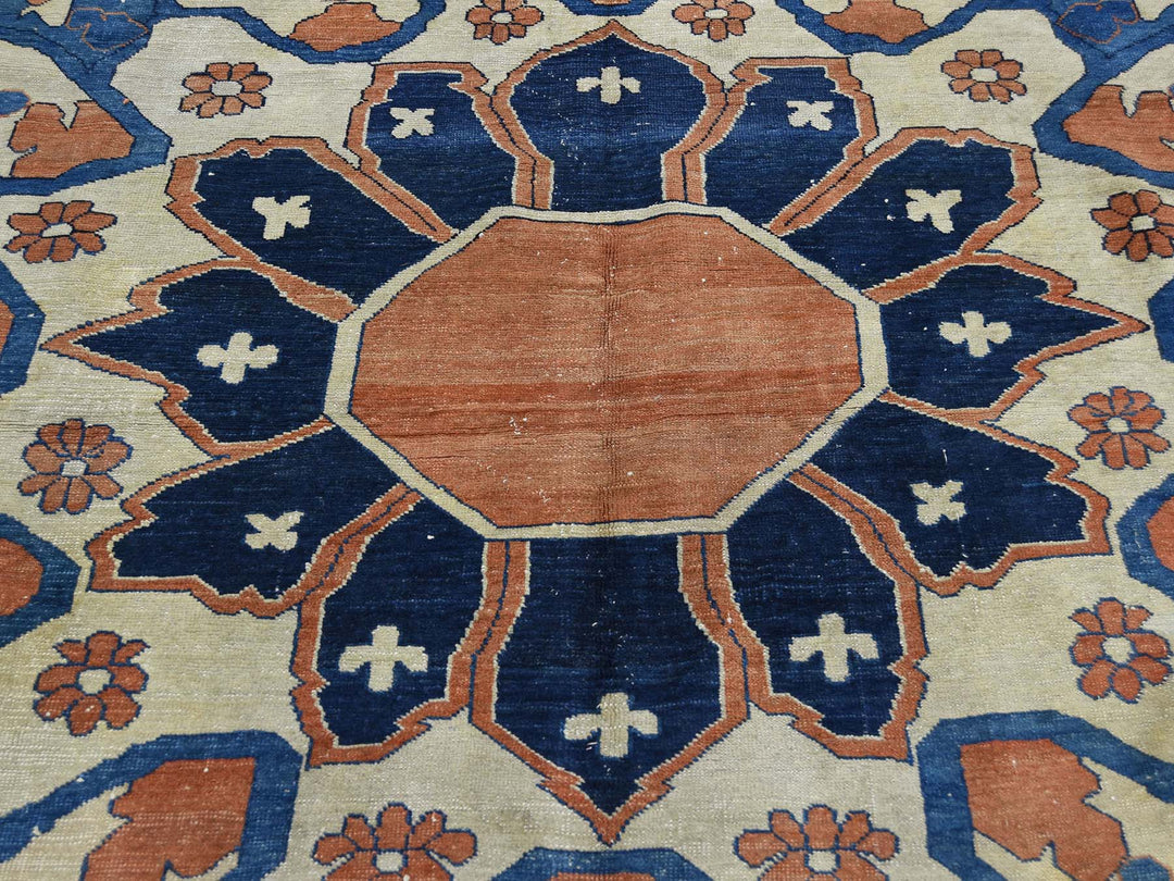 8'4" x 12'6" Vintage Hand Knotted Red Wool Rectangle Oriental Rug - MOA10239751