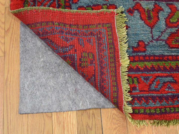 16'8" x 19'1" Vintage Hand Knotted Red Wool Rectangle Oriental Rug - MOA10239765
