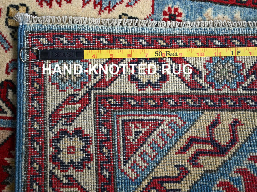 2'9" x 3'11" New Hand Knotted Blue Wool Rectangle Oriental Rug - MOA102397