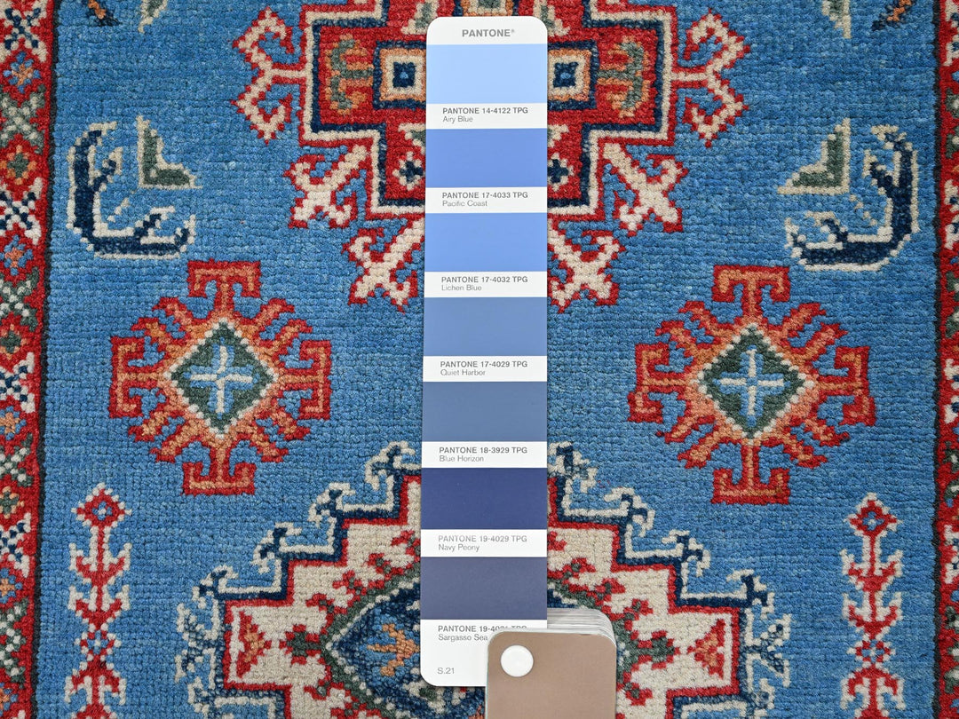 2'9" x 4'1" New Hand Knotted Blue Wool Rectangle Oriental Rug - MOA102399