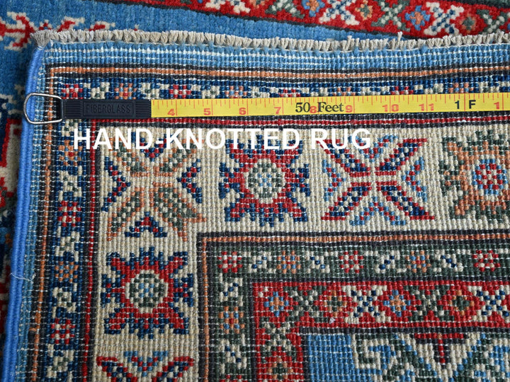 2'9" x 4'1" New Hand Knotted Blue Wool Rectangle Oriental Rug - MOA102399