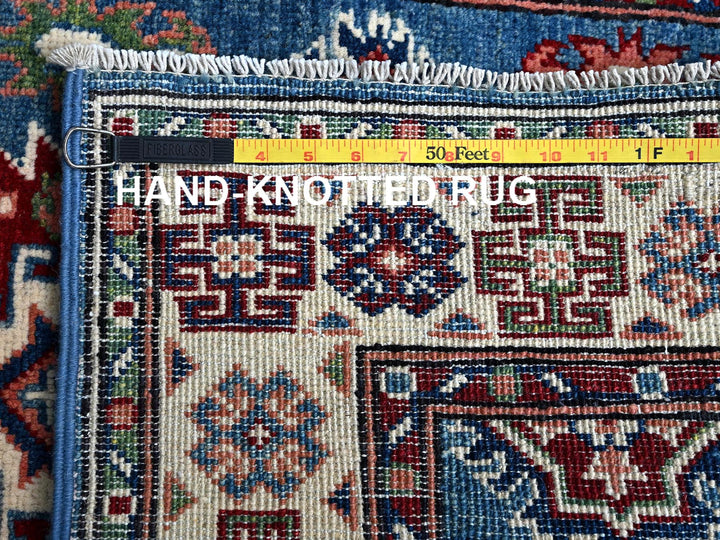 2'8" x 4'1" New Hand Knotted Blue Wool Rectangle Oriental Rug - MOA102401
