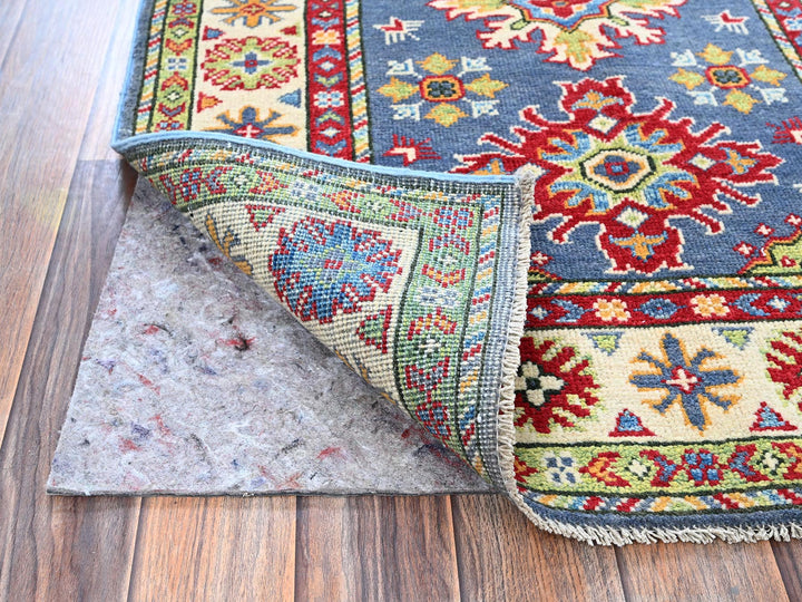 2'9" x 4'1" New Hand Knotted Blue Wool Rectangle Oriental Rug - MOA102404